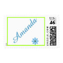 Amanda with flower stamp