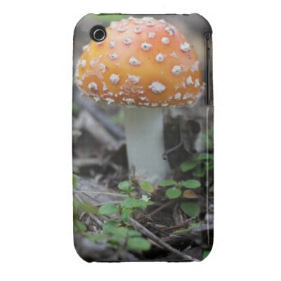 Amanita Mushroom Case-Mate Case Iphone 3 Cover by lilystargazer