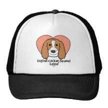 Amante de cocker spaniel del inglés gorro