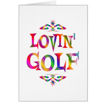 Amante del golf tarjeta