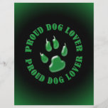 Amante orgulloso del perro flyer personalizado