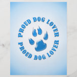 Amante orgulloso del perro tarjeta publicitaria