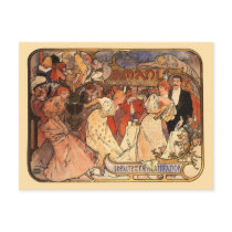 Amants, Alphonse Mucha Postcard