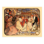 Amants, Alphonse Mucha Postcard