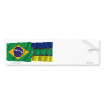 Amapá & Brazil Waving Flags Bumper Sticker