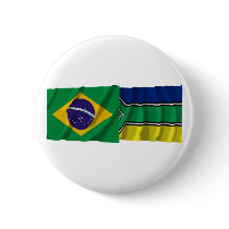 Amapá & Brazil Waving Flags Pin