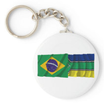 Amapá & Brazil Waving Flags Key Chains