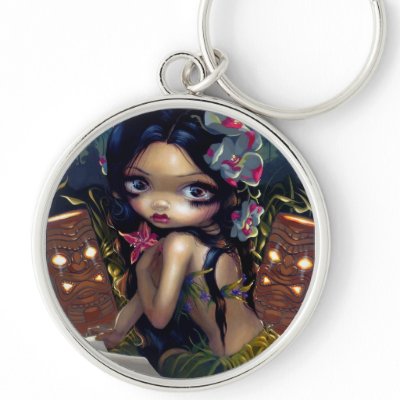 "Amara and the Book" Keychain by strangeling