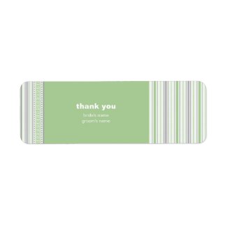 Amara Fret Stripe pistachio Thank You Gift Sticker label