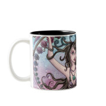Amara - Mermaid and Turtle Mug by nikkiburnette Amara - Mermaid and Turtle Mug