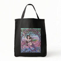 Amara - Mermaid and Turtle Tote Bag by nikkiburnette Amara - Mermaid and Turtle Tote Bag