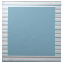 Amara Stripe Cornflower Dinner Napkin napkins