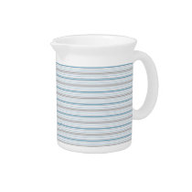 Amara Stripe Cornflower Pitcher pitchers