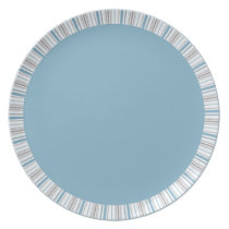 Amara Stripe Cornflower Plate plates