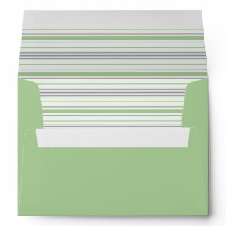 Amara Stripe pistachio A7 Envelope envelope