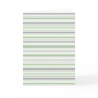 Amara Stripe pistachio Note Card card