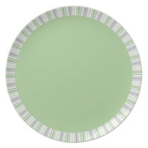 Amara Stripe pistachio Plate plates