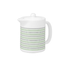 Amara Stripe  pistachio Teapot Small teapots