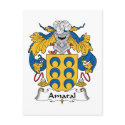 Amaral Family Crest postcards by coatsofarms Amaral Family Crest postcards