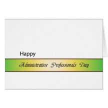 Amarillo Día-Verde de los profesionales de Adminin Felicitacion