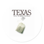 Amarillo Texas Tea Party Round Sticker