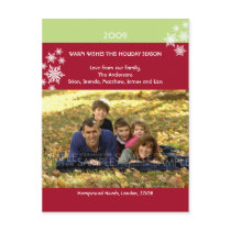Amaryllis Snowflakes :: Christmas Photo Postcard