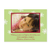 Amaryllis Snowflakes :: Christmas Photo Postcard