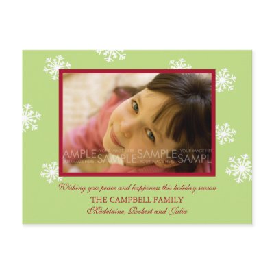Amaryllis Snowflakes :: Christmas Photo Postcard