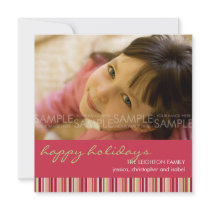 Amaryllis Stripes :: Christmas Photo Card / Invite invitations by CSKidsOccasions Amaryllis Stripes :: Christmas Photo Card / Invite invitations