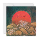 AMATERASU , SUN GODDESS ,red black brown Personalized Announcements
