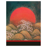 AMATERASU , SUN GODDESS ,red black brown Customized Letterhead