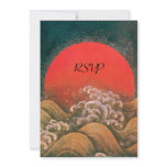 AMATERASU ,SUN GODDESS RSVP red brown black Invite