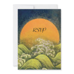 AMATERASU ,SUN GODDESS RSVP ,yellow green black Custom Announcement