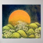 AMATERASU , SUN GODDESS ,yellow green black Posters
