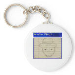 Amateur Leprechaun Sketch Keychain