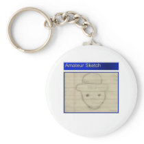 Amateur Leprechaun Sketch Keychain