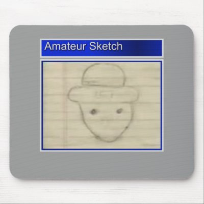 Amateur Leprechaun Sketch Mouse Pad by MemeRegime