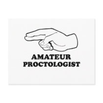 AMATEUR PROCTOLOGIST POSTCARD