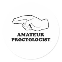 AMATEUR PROCTOLOGIST ROUND STICKERS
