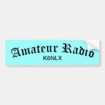 Amateur Radio and Call Sign Bumper Sticker