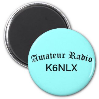 Amateur Radio and Call Sign Refrigerator Magnet