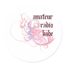 Amateur Radio Babe Sticker
