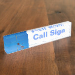 Amateur Radio Call Sign and Antenna 2 Nameplate