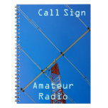 Amateur Radio Call Sign & Beam 2 Spiral Notebook