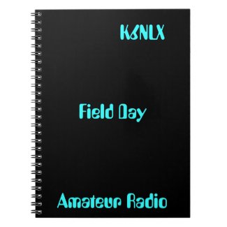 Amateur Radio Call Sign Field Day Spiral Note Books