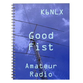 Amateur Radio Call Sign Good Fist Spiral Note Book