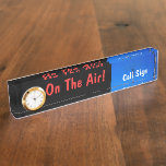 Amateur Radio Call Sign On Air & Clock Name Plate