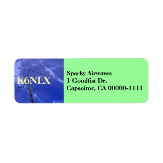 Amateur Radio Callsign Address Label