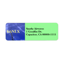 Amateur Radio Callsign Address Label