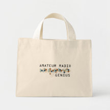 Amateur Radio Genius Canvas Bags